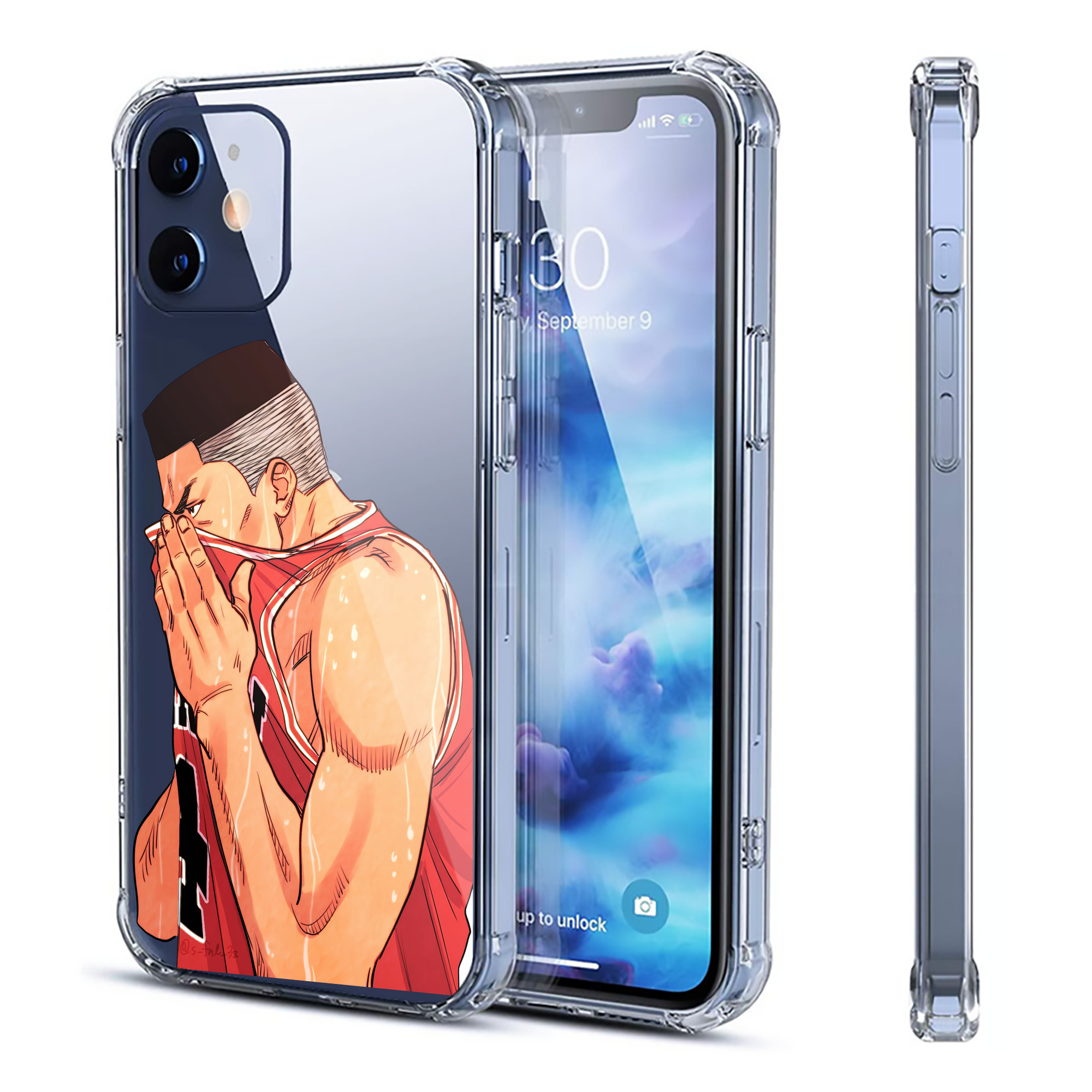 （画像用） SLAM DUNK／スラムダンク 【iPhone 12シリーズ対応】透明スマホケース（クリアソフトケース）